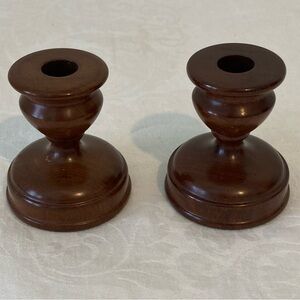STICKLEY WOODED CANDLE STICKS
